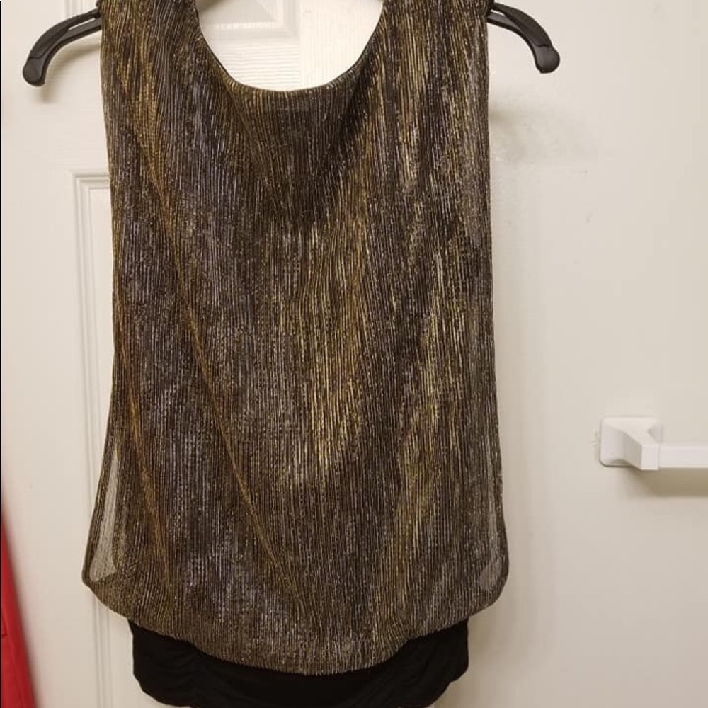 Gold and black shirt